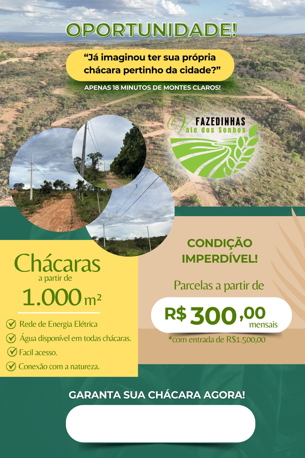 CHACREAMENTO  VALE DOS SONHOS